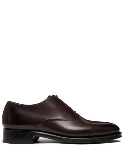 Bally Selby-l Leather Derby Shoes In Red