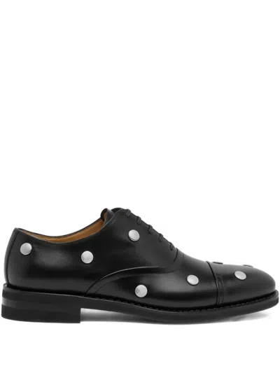Bally Scribe Un Studded Derby Shoes In Black