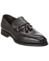 Bally Scuvier Embossed Leather Loafer In Black