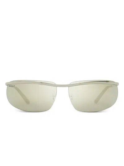 Bally Shark Sunglasses In 银色