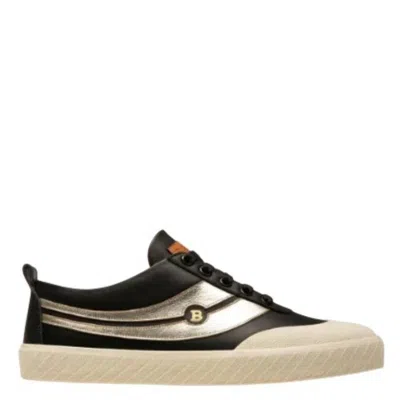 Bally Shennon Leather Low-top Sneakers In Black