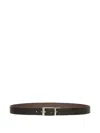 Bally Shiff Reversible Grained-leather Belt In Black