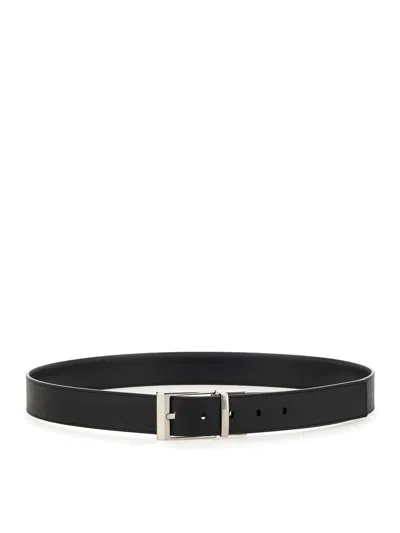 Bally Shiffie Dress Belt In Black