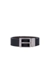 Bally Reversible And Adjustable Leather Belt In Black