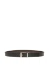 Bally Shiffie Reversible-adjustable Belt In Black