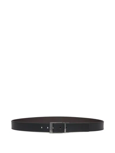 Bally Shiffie Reversible-adjustable Belt In Black
