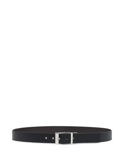 Bally Shiffie Reversible Adjustable Belt In Black