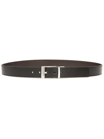 Bally Shiffie Reversible Belt In Black