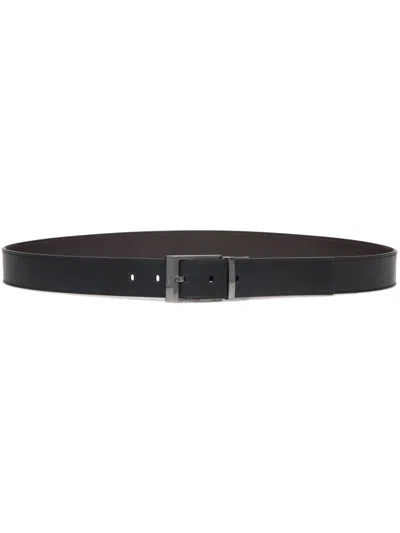 Bally Shiffie Reversible Belt In Black