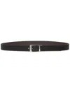 Bally Shiffie Reversible Belt In Black
