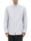 Bally Men's Shirt With Logo In Azure