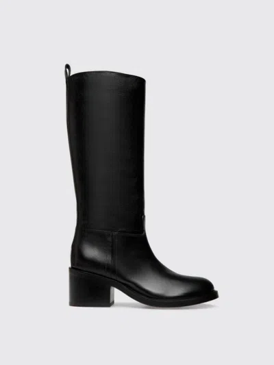 Bally Peggy Leather Knee-high Boots In Schwarz