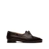 Bally Dark Buffalo Leather Slip-on Loafers In Multi
