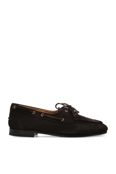 Bally Shoes Pathy Type Loafers In Dark Brown