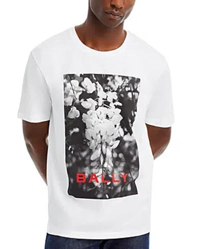 Bally Short Sleeve Graphic Tee In White