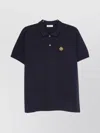 Bally Short Sleeve Polo Shirt With Collar Design In Blue