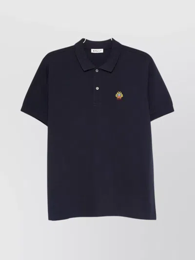 BALLY SHORT SLEEVE POLO SHIRT WITH COLLAR DESIGN