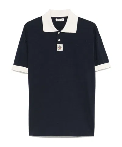 Bally Short-sleeved Polo Shirt In Black