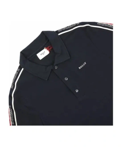 Bally Short-sleeved Polo Shirt In Black