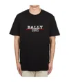 Bally Embroidered Logo T-shirt In Black
