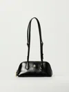 Bally Leather Shoulder Bag Adjustable Strap In Black