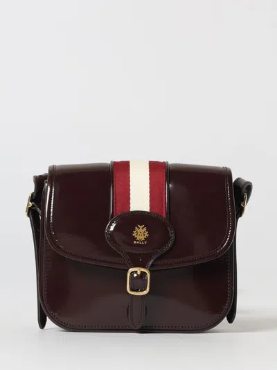 BALLY CROSSBODY BAG BALLY WOMAN COLOR BURGUNDY,431113050