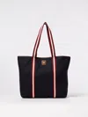 Bally Striped-panel Tote Bag In Blue