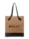 Bally Bar Keep On Logo-print Tote In Brown