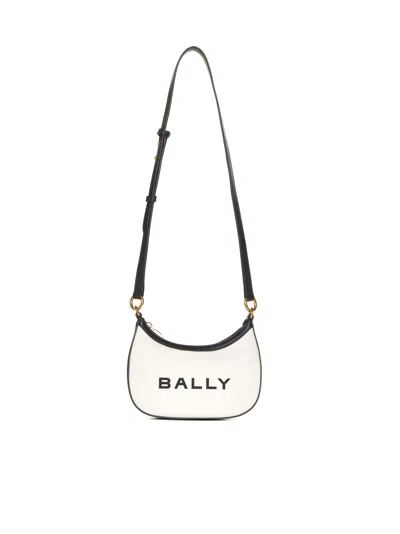 Bally Shoulder Bag In Natural/black+oro