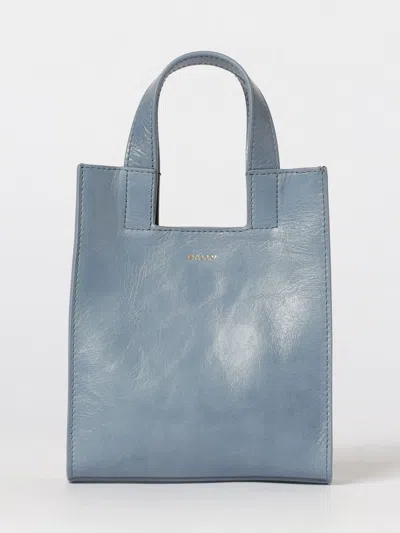 Bally Small Easy Leather Tote Bag In Blue