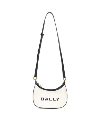 Bally Ellipse Bar Shoulder Bag In Neutro