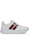 Bally Side-stripe Logo Sneakers In White