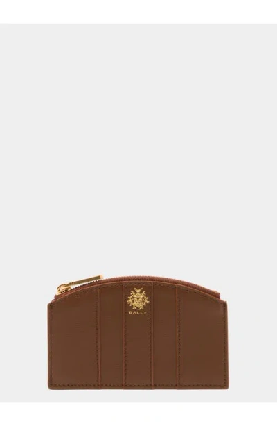 Bally Signature Coin Purse In Brown