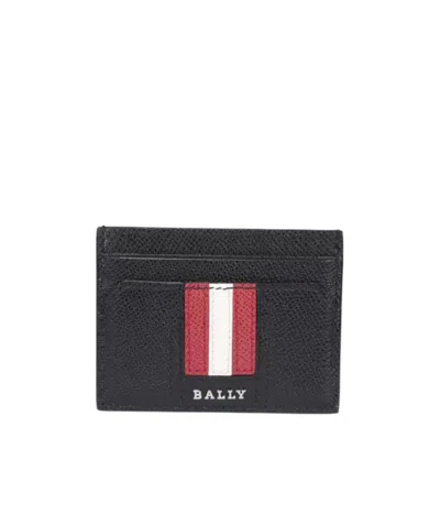 Bally Logo-stamp Leather Cardholder In Black