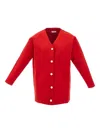 Bally L-blend Stiff Cardigan In Red