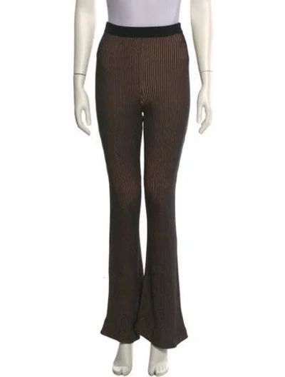 Pre-owned Bally Silk Flared Pants In Multi