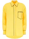 Bally Silk Shirt With Accents In Yellow
