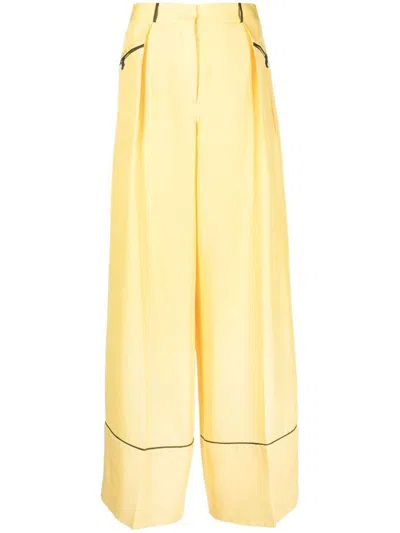 Bally Silk Wide-leg Trousers