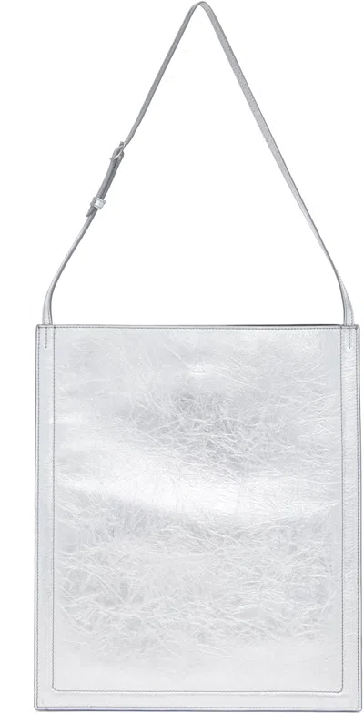 Bally Silver Beckett Tote In U703p - Silver+palla