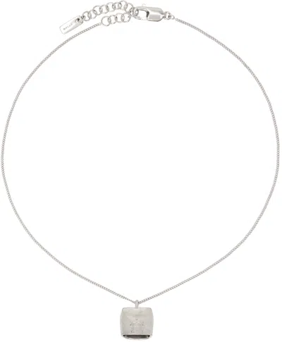 Bally Silver Belle Necklace In Pall.vibratofree0.50