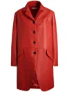 Bally Single-breasted Coat In Red