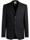 Bally Single-breasted Wool Blazer In Blue