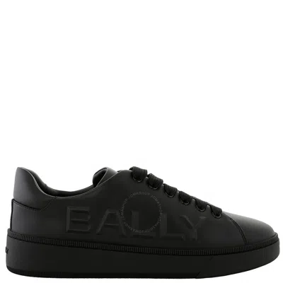 Bally Skate Logo-embossed Leather Sneakers In Black