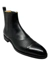 Bally Skirian 6239825 Men's Black Calf Plain Leather Chelsea Boots In Black