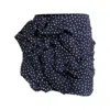 Bally Polka-dot Ruched Mini Skirt