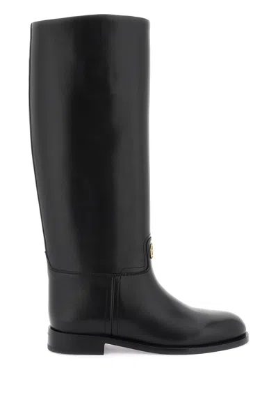 Bally Sleek And Sophisticated Leather Boots For Women In Black