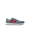 Bally Sleek Leather Sneakers For Men's Men In Grey