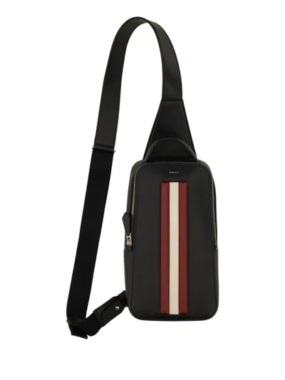 Bally Sling Bag Mythos With Bold Striped Accent