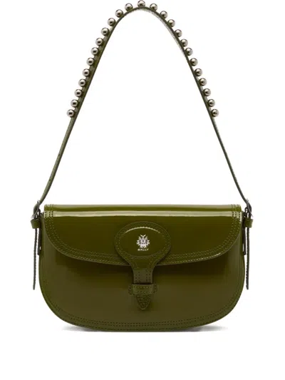 Bally Small Beckett Shoulder Bag In Green