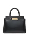 Bally Deco Daily S Shoulder Bag In Black Leather In Black